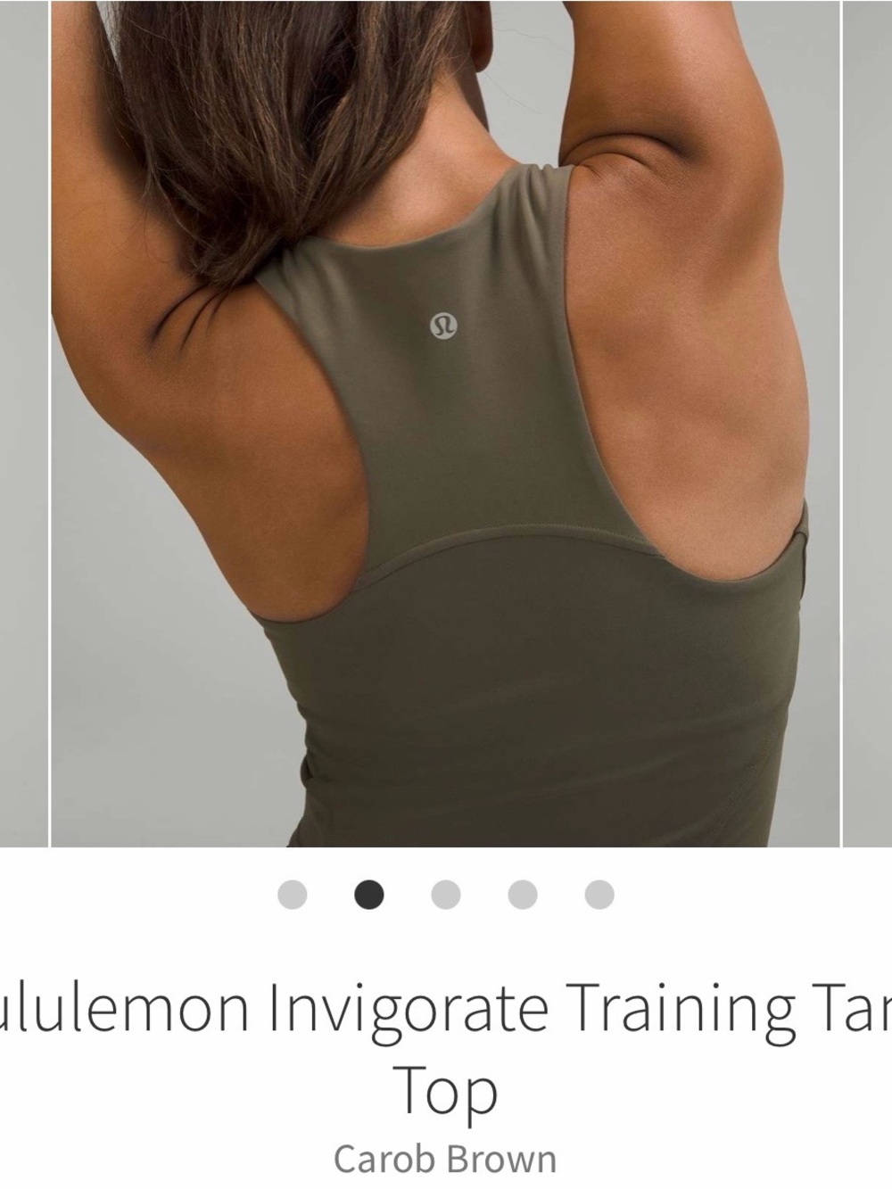 Lululemon Invigorate Training Tank - Carob Brown - Picture 2 of 8